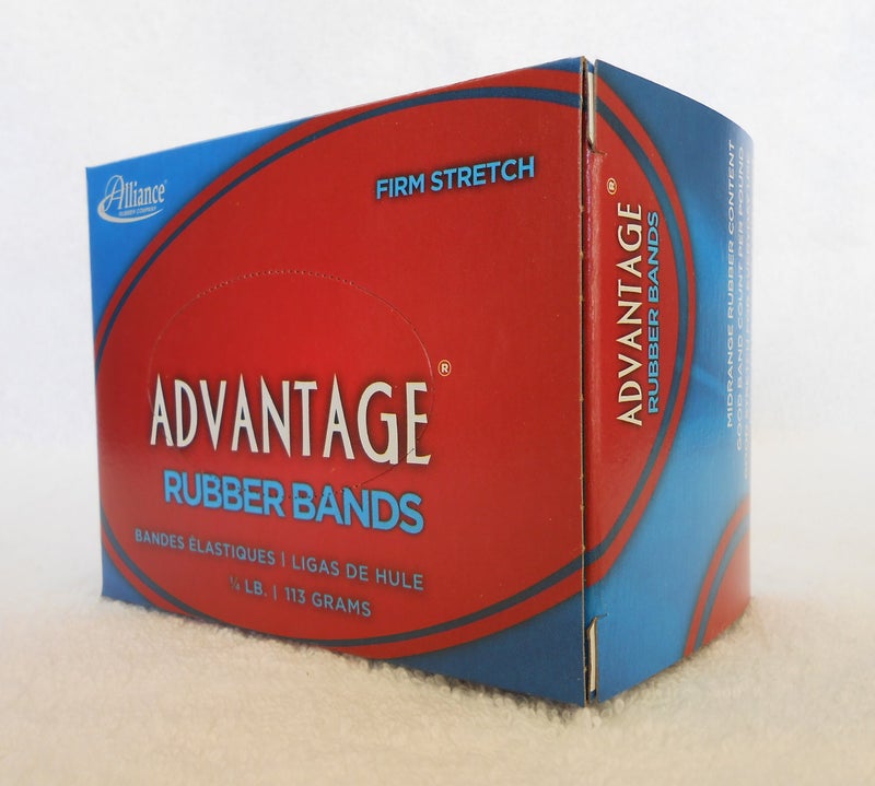Alliance Rubber 26259 Advantage Rubber Bands Size #117A, 1/4 lb Box Contains Approx. 100 Bands (7" x 1/16", Natural Crepe),Beige - Image 2